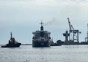 Sale el primer barco con cereales de Ucrania