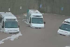 Temporal dejó a Bahía Blanca bajo el agua