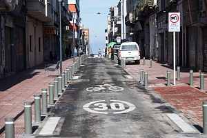 Inauguran peatonal Colón