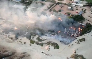 Incendio destruyó parador La Susana