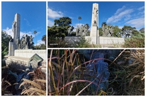Vandalizaron monumento en parque Rodó
