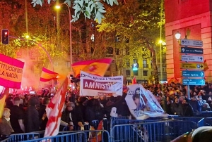 Protestas en Madrid contra una posible amnistía