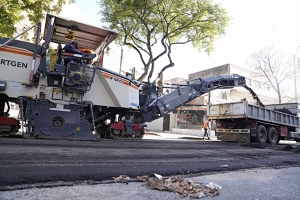 Obras en avenida 21 de Setiembre