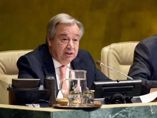 Guterres pide una paz justa y duradera en Ucrania