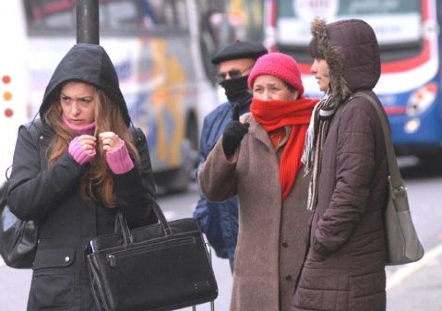 Invierno con mucho frío y lluvias