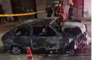 Robo un auto y murió calcinado