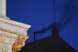 Fumata negra en la votación del cónclave