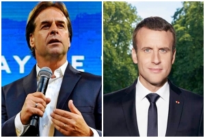 Lacalle Pou se reunió con Macron