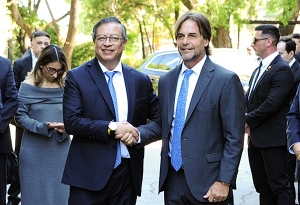 Lacalle Pou se reunió con Gustavo Petro